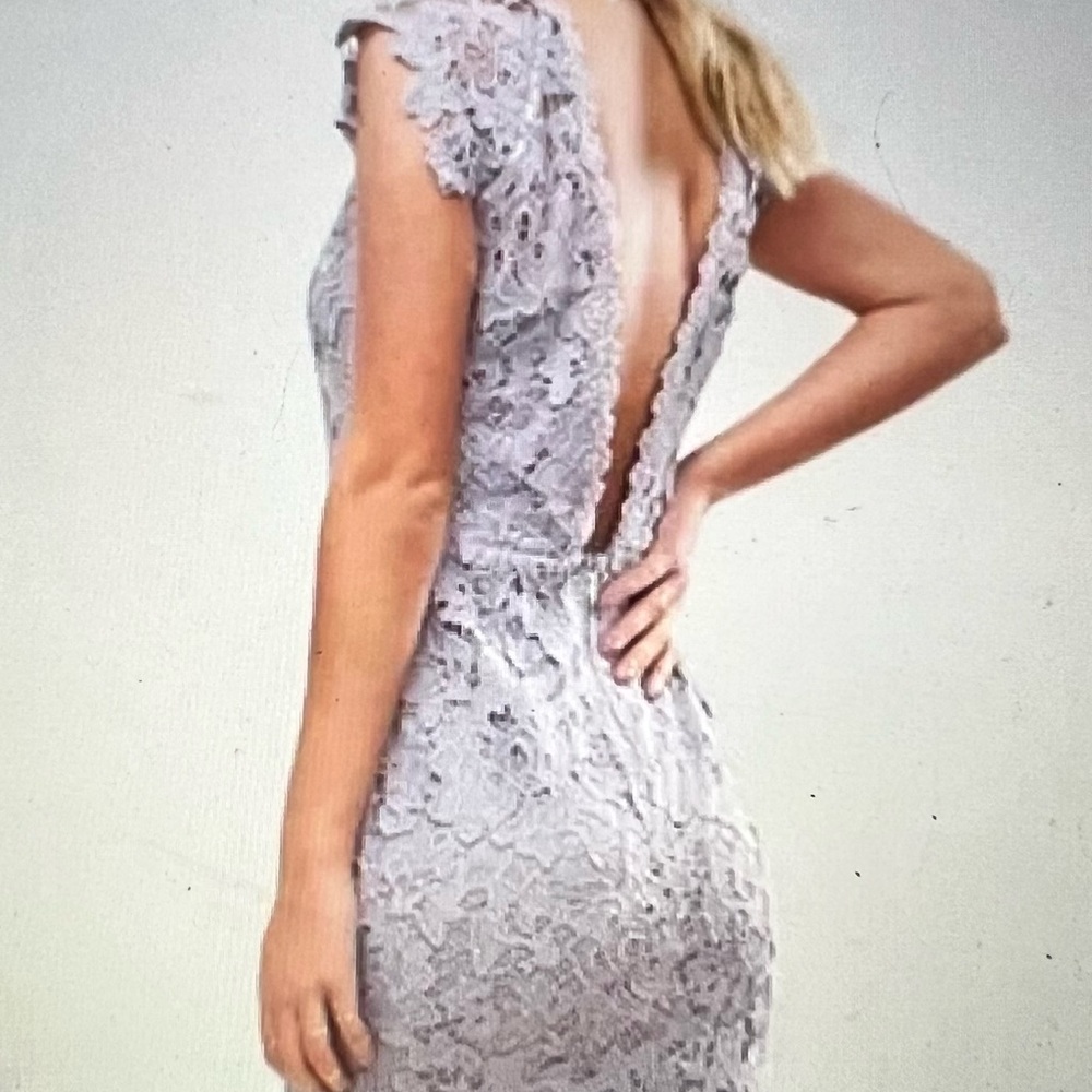 Paper Dolls Lavender Dress size US 2. Lace overlay
